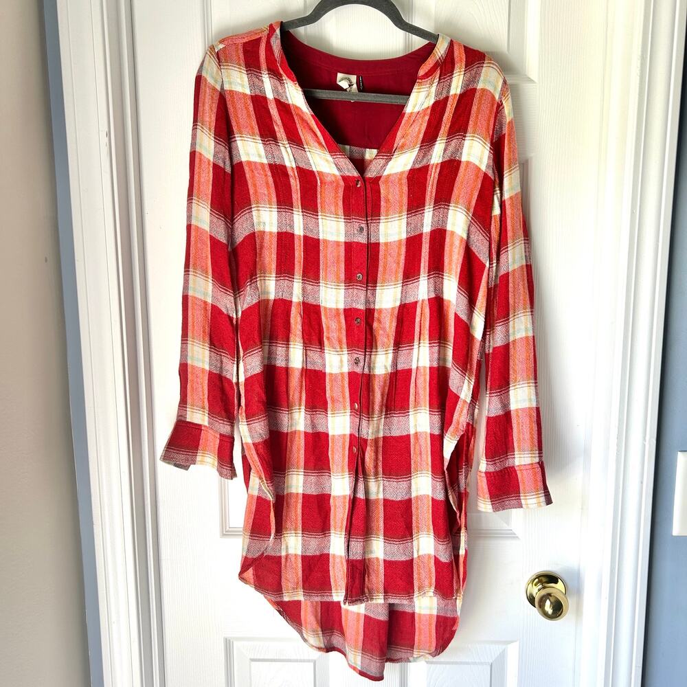 Anthropologie Akemi And Kin Flowy Tunic Buttondown